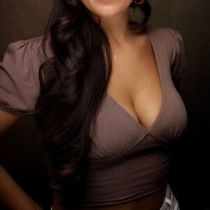 Sexy Mocha Open Back Top with Tie